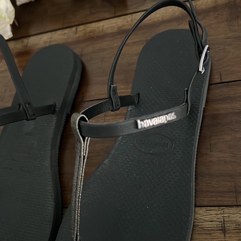Havaianas You Rio Sandals Black 7.5 - Picture 4 of 5